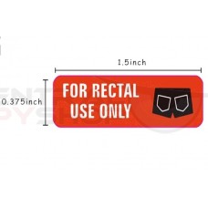 10 For Rectal Use only Stickers