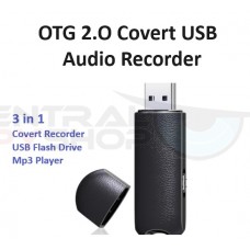 OTG 2.0 - Covert USB Flash Drive Audio Recorder with Voice Activation