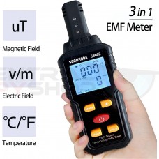 3 in 1 EMF Meter,EMF Reader,Electromagnetic Field Radiation Detector,EMF Tester for Home,EMF Detector with sound light alarm,Ghost Hunting Equipmetent