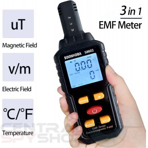 3 in 1 EMF Meter,EMF Reader,Electromagnetic Field Radiation Detector,EMF Tester for Home,EMF Detector with sound light alarm,Ghost Hunting Equipmetent