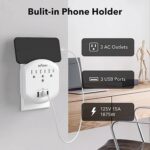 UHD 4k WiFI P2P Surge Protector Outlet Tap USB Charger Camera