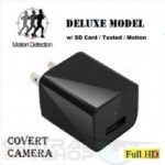 Non-WIFI AC Plug Charger DVR Adapter Spy Hidden Camera Video