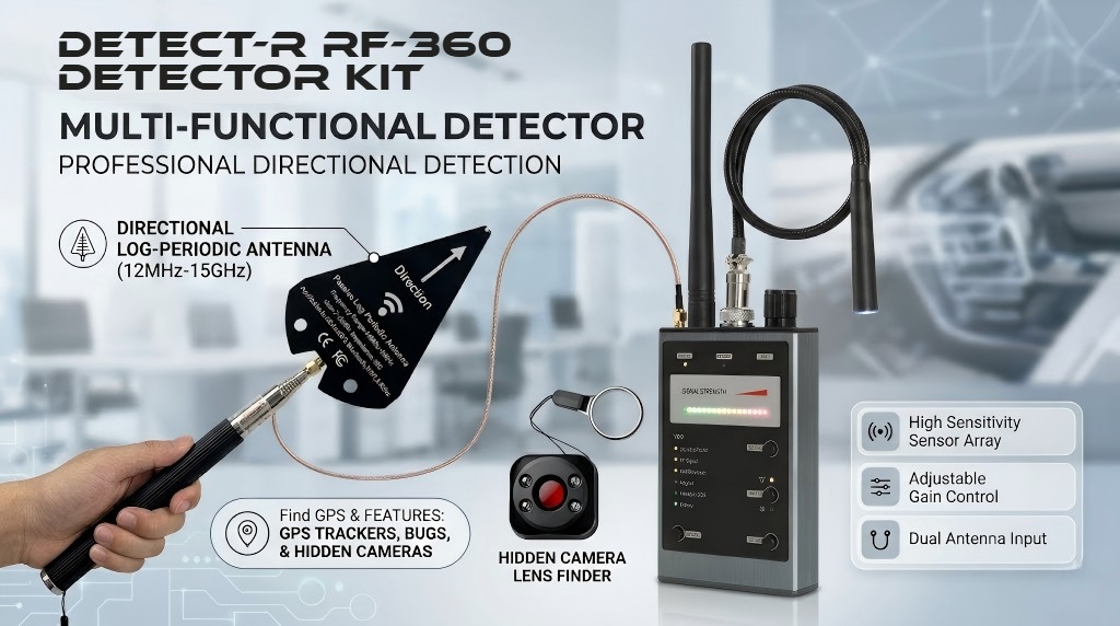 detect-r_rd360.jpg Detect-R RF-360 Multi-functional Detector GPS Camera's RF Magnet and More - Image 1