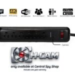 H-Cam Hidden Surveillance Camera Extension Cord, Spy Security Camera w/ WIFI