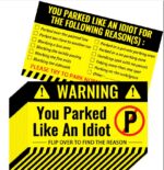 You Parked Like an Idiot - Card to put on cars
