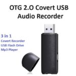 OTG 2.0 - Covert USB Flash Drive Audio Recorder with Voice Activation