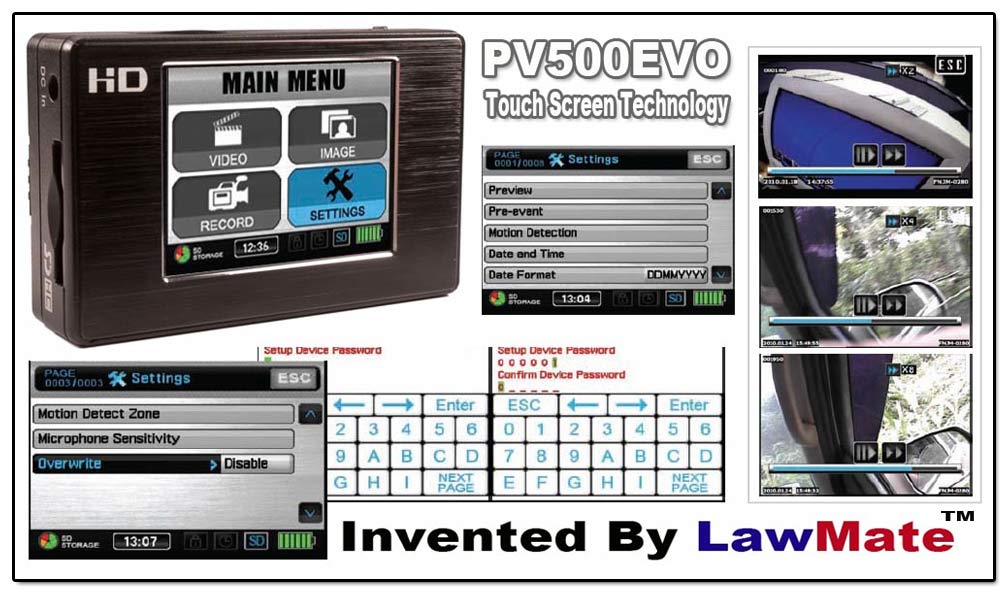 pv500evotouch_1.jpg PV-500 EVO2 Touch Screen Portable DVR - Image 1